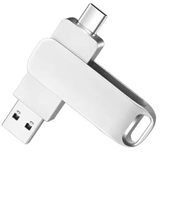 USB 3.0 Flash Drive, 128GB, High-Speed Data Transfer, Type-C Compatible, Metal Casing