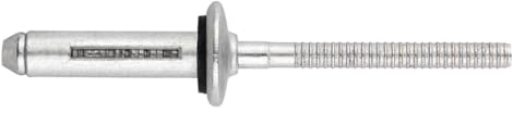 INDEX Boite de 250 - Rivet trebol étanche + rondelle vulcanisée EPDM - Aluminium 5,2 x 20 - Rivet