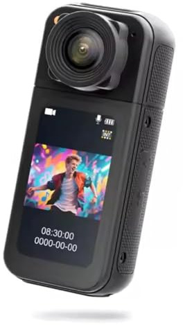 Caméra d'action HD Mini caméra portable pour première personne POV DV pour animaux de compagnie, poche, aventures, caméscope, perspective sportive