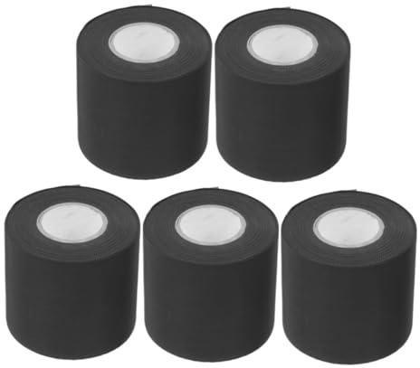BUGUUYO 5rollos Cinta Adhesiva para Tuberías de Ca de Envoltura de Aislamiento Térmico Resistente al Agua para Sistemas Hvac al Aire Cinta de Aislamiento para Tubos de Aire Acondicionado