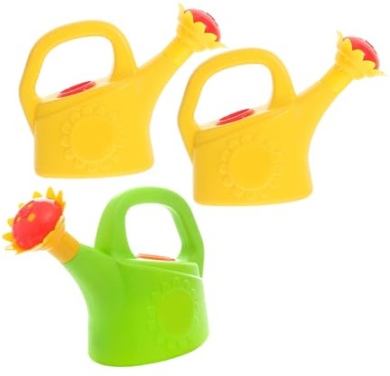 Hohopeti 3 Piezas Regadera Infantil Plástico Didáctico con Diseño Divertido para Baño Jardín Playa Casa y Jardinería