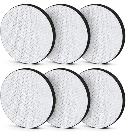 6pcs Water Bottle Filter Discs for Brita Fill and Go Bottles Carafes Micro Disc Round Replacement Filters Cartridges Replaces Discs Filtration to Reduce Chlorine Microparticles Other Impurities