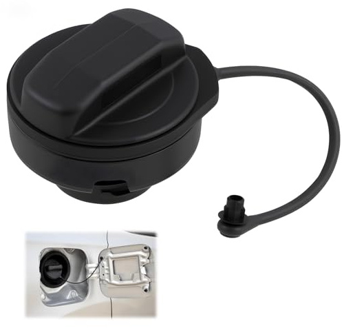Universal Tankdeckel Auto mit Halteband – Kompatibel mit VW Golf 2/3/4, Audi & Ford Fiesta, Hochwertiger Kunststoff Tankverschluss für Benzin/Diesel, Staubdicht & Leckfest