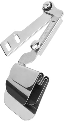 DEARMAMY Accesorio Metálico para Máquina de Coser Industrial Carpeta de Bordes Dobladillo Enrollado para Doble Tela Herramienta Profesional para Costura Doméstica y Manualidades