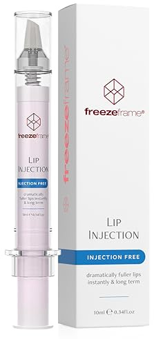 freezeframe - Lip Injection, Clinical Volumising Lip Plumper for Fuller Lips, Plumping Lip Balm Treatment with Powerful Volumising Peptides and Hyaluronic Acid (10ml)