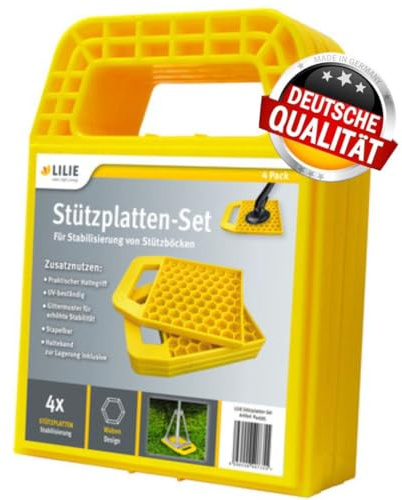 Camco stödplattor i set, 4 stycken, för att säkra vevstödet på husbil eller husvagn