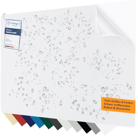 Flickly®| Selbstklebender Reparatur Flicken|robust & wasserfest | Patch für LKW Planen, Anhänger, Zelt, Markise, Pool, Camping und mehr | viele Farben | 30 x 20cm | Weiß (RAL9010)