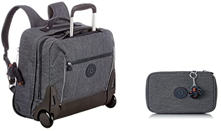 Kipling Giorno Schulrucksack, 1 cm, 1 Liter, Marine Navy + 100 Pens Taschenorganizer, 21 cm, 1.5 Liter, Marine Navy