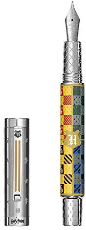 Montegrappa Harry Potter House Colours Füllfederhalter aus Edelstahl und Messing in der Farbe Hogwarts Federstärke: B, Länge: 14,1cm, ISHPR5HG