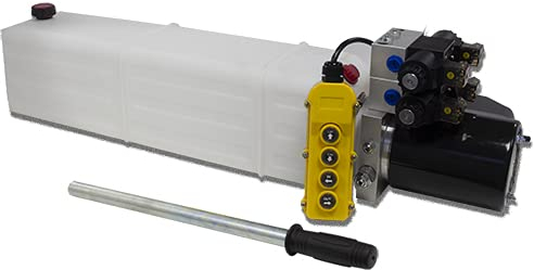 Flowfit 24 V DC Doppel-Magnetspender, hydraulisches Kraftpaket mit 18 l Tank und Handpumpe, ZZ01656