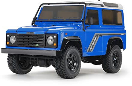 TAMIYA 47478 1:10 RC Landrover Defender 90 CC-02 HB La. Remote Controlled Car, Vehicle, Model Building, Assembly Kit, Blue