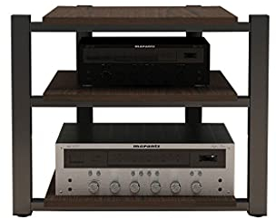 luckxuan Boxenständer Audio-Halterung-Bodenstau-Audio-Halterung Moderne Wohnzimmer-Kabinett-Rack-Video-Medienhalterung Dreischichtige Audio-Halterung 25,59 Zoll hoch (Color : B)