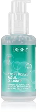 Freshly Cosmetics Gesichtsreiniger für fettige und zu Akne neigende Haut Marine Breeze Facial Cleanser, 100ml