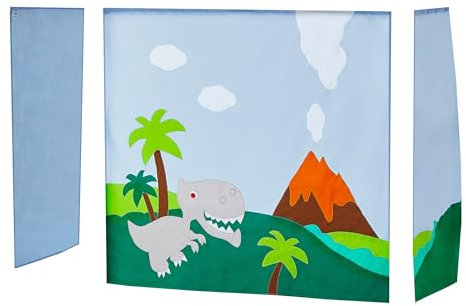 Hoppekids Dinosaurier Vorhang für mittelhohes Bett 70x160 cm