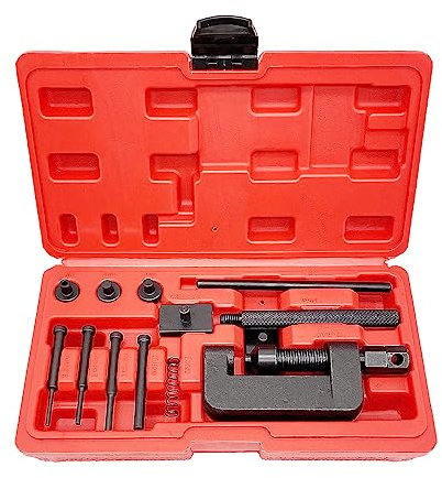 ORIGINTECH Chain Breaker, 13-Piece Chain Cutter Rivet Tool Set Riveting Breaker Riveter for Motorcycle, Bike, ATV