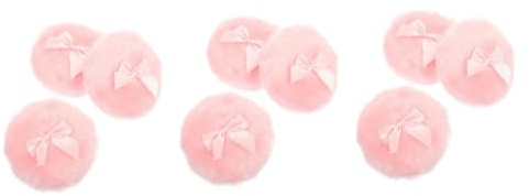Amosfun 9stücke Körperpuder Quaste Flauschige Runde Puderquaste Für Babypuder Und Körperpuder Sanft Zur Haut Für Reisen Und Große Flächenanwendung