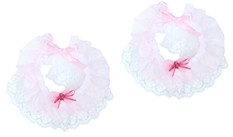 Angoily 2stücke Lace Hundeschal Elegantes Hochzeits- Für Und Hunde Xs Wärmender Verstellbarer Haustier-schal Aus Spitze Für Festliche Anlässe