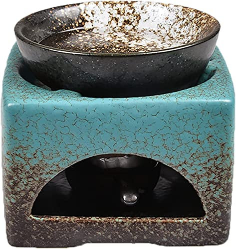 Brenner für ätherisches Öl, Duftwärmer, Keramik-Kerzen-Ölbrenner, Teelicht, Wachswärmer, Aromatherapie-Halter, Kerzen-Duftdiffusor for Zuhause, Büro, Geschenke