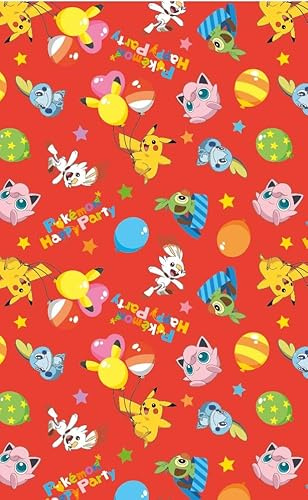 Pokemon Geschenkpapier 2 m Rolle Wrap Pokemon Happy Party Geschenkpapier