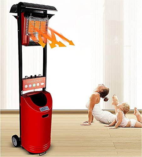 Radiateurs De Terrasse Chauffage de terrasse extérieur 8,4 KW, Chauffage au gaz Propane avec Roue, Chauffage Rapide for la Maison, Le Jardin, la Cour, Les radiateurs commerciaux de Restaurant