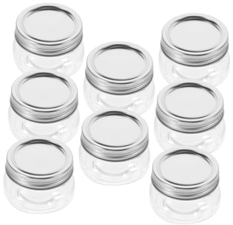 MAGICLULU Einmachglas Kleine Einmachgläser Aus 150ml Mit Auslaufsicheren Deckeln Transparente Mini Gläser Für Marmelade Honig Und Aufbewahrung Wiederverwendbare Jar Deckel