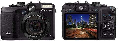 Canon PowerShot G10 14.7MP Digital Camera - 5x Optical Zoom, 3 inch PureColor LCD II Viewfinder - Black (Renewed)