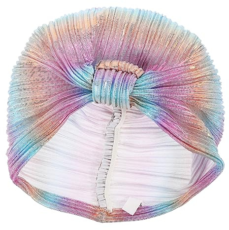 Veemoon Wrap Hair Turban Für Damen Bunte Polyester Turbanhaube Dekoratives Kopfband Für Atmungsaktiv Und Für Haartypen Und Anlässe