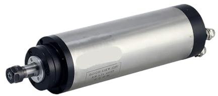 YVAAASIYC Motore for Router CNC ad Alta velocità con mandrino raffreddato ad Acqua da 0,8 kW, 800 W, 65 mm, ER11, 4 Cuscinetti, 24000 Giri/min, eccentricità disattivata(0.8kw 110/v)