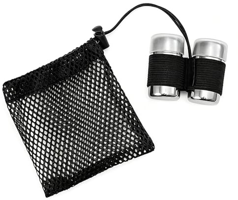 Portable Mini Travel Salt and Pepper Shaker Set with Secure Lids | Condiment Pots for Camping, Hiking, Outdoor BBQs and Picnics