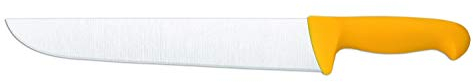 Arcos Serie 2900 - Coltello Scannare Coltello Macellaio Coltello Bistecca - Lama Acciaio Inossidabile Nitrum 300 mm - Manico Polipropilene Colore Giallo
