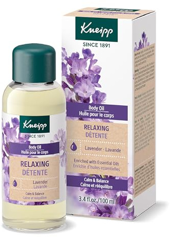 Kneipp Relaxing Lavender Body Oil - Regenerates & Soothes Skin - All Skin Types - Vegan - 3.4 fl oz