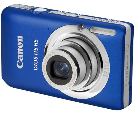 Canon Ixus 115 HS Fotocamera Digitale 12.1 MP, Blu