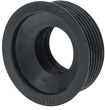 tecuro Siphon-Gummimanschette für Abflussrohr Außen Ø 50 mm x Innen Ø 30-32 mm, passt zu LKA- bzw Rotstrich und HT-Programm