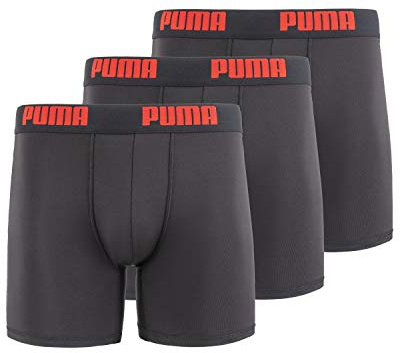 PUMA 3-pack Performance boxershorts för män, Svart, XL