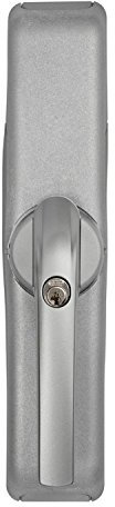 ABUS Funk-Fensterantrieb HomeTec Pro FSA3550 automatisches Schloss für Terrassentür - Fernbedienung oder Code - Mit Alarm - Silber, Gleichschließend: AL0145