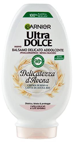 Garnier Balsamo Ultra Dolce al Crema di Riso e Latte d'Avena, 250ml