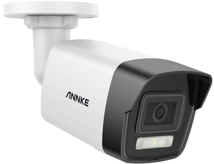 ANNKE C800 4K Wired PoE IP Camera, 8MP Ultra HD PoE Camera, IP67 Outdoor Surveillance Camera with Human/Vehicle Detection, Color Night Vision, Built in Mic