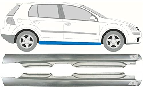 Door Full Sill Repair Panels/SET OF 2 / suitable for Volkswagen Golf 5/2003-2009/5 Door/Hatchback/Estate/Unpainted steel/For both sides of the car/Get rid of rust in your car!