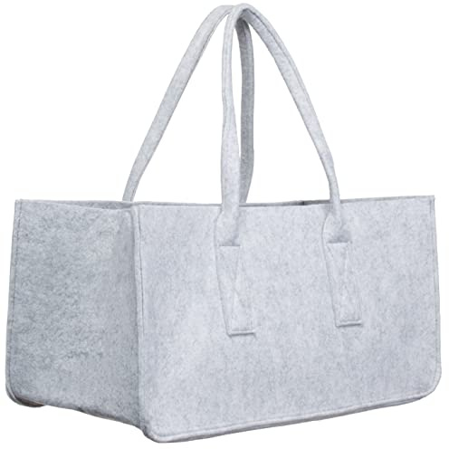 Brandsseller Pratica borsa per la spesa in feltro, ca. 50 x 25 x 25 cm, borsa per la spesa per il tempo libero