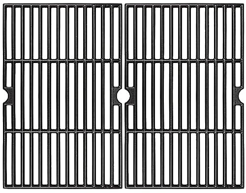 GFTIME 41.9 x 54.6cm Cast Iron Cooking Grate Replacement for Tepro Toronto Black, Grill for Aktiva Angular, Grate for EL Fuego Montreal, Grill Grate 2 Pack