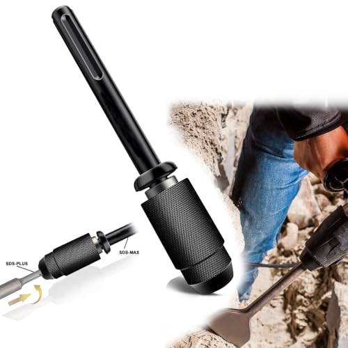 SDS Max Zu SDS Plus Adapter FüR BohrhäMmer, Adapter Chuck Drill Converter Shank Schnellwerkzeug, 40 Chrome Steel Chuck Adapter Konverter Sds Max Zu SDS Plus Adapter FüR Alle Standard SDS Max Drills