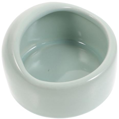 BUGUUYO Hamster Ceramic Bowl Blue Chew-resistant Small Pet Food Bowl Anti-tilt Supplies for Gerbils and Hamsters