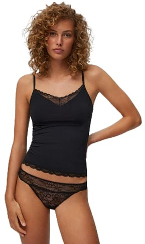 YSABEL MORA Camiseta de Tirantes con Detalle de Encaje para Mujer.