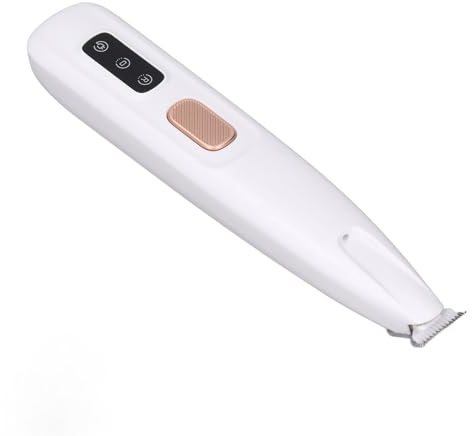 Recortadora de Garras para Mascotas, Cortadora de Pelo con Garra con Luz LED, Cortadora Eléctrica para Orejas, Ojos y Patas de Mascotas, Cortadora Recargable de bajo Ruido