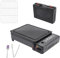 Butangas Camping Gasgrill, Gasgrill Klein mit Grillnetz, Backblech, Pinsel, Lebensmittelklammer und Tragekoffer, Camping Grillset, Campingkocher Gas, tragbarer Campinggrill, Tischgrill