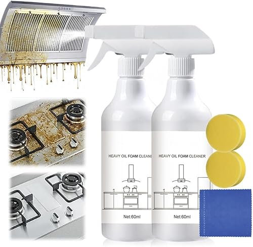 Foam Spray All Purpose Cleaner,Splash Foam Spray Splash Foam Spray Cleaner for Grease Kitchen,For Range Hoods, Ovens, Air Fryers, Stoves and More