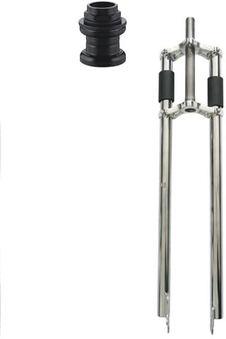 CDHPOWER 26/700C/29 Bicycle Fork 1 Threaded Triple Tree Non Suspension Fork w/Double Shoulder fit 3.5 tire (1 Headset Included)