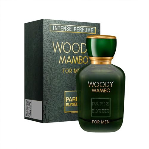 PARIS ELYSEES - Woody Mambo - Eau de Toilette Uomo - Aromatico - Note di Acqua Marina, Lavanda e Menta- Profumo uomo - 100ml - Flacone da viaggio ricaricabile da 5ml incluso