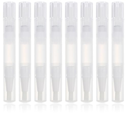 minkissy 8 Pezzi Penna a Spirale Per Smalto Per Unghie Pompa Glosse Strumento Magnetico Per Occhi Di Gatto Lucidalabbra Con Olio Grasso Gel Retrattile Prodotti Kit Pp Transparent