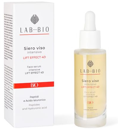 Siero Viso Antiage con Multi-Peptidi e Acido Ialuronico per una Pelle più Tonica, Riduzione delle Rughe, Rigenerante - Migliora Elasticità e Compattezza, Azione Tonificante e Rassodante - 30ml